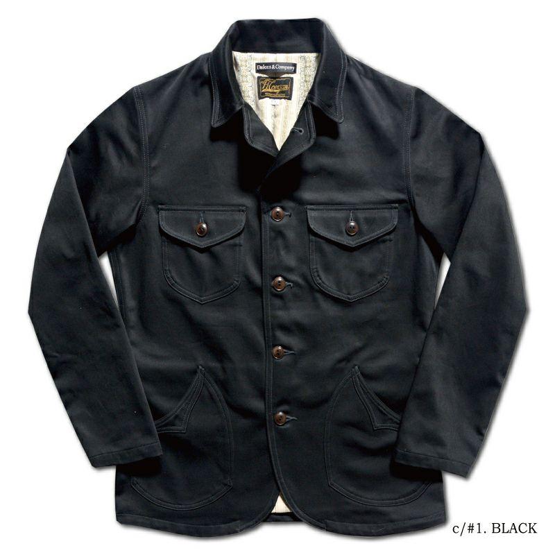 デラックスウエア　サックコート DELUXEWARE（デラックスウエア） TICK.BLK BK 10's SACK JACKT.BLK