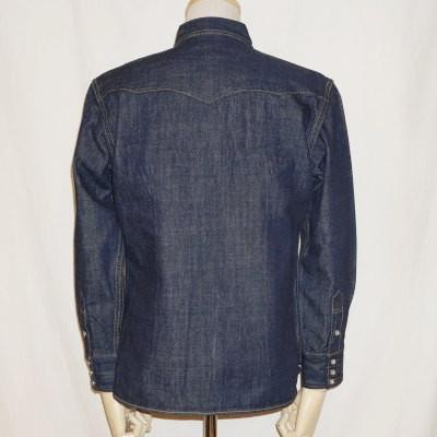 The Flat Head ウエスタンレザーシャツ 馬革 ブラック 40 THE FLAT HEAD ザフラットヘッド 鹿革 ディアスキン ウエスタン