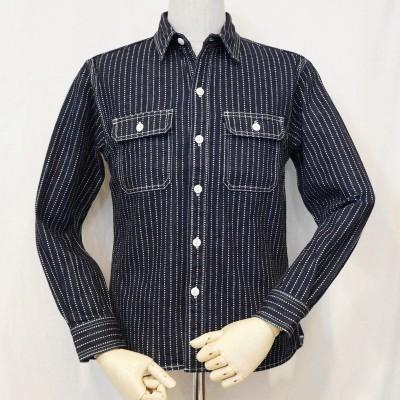 フラットヘッド デニムシャツ ウォバッシュ 40(Lサイズ)