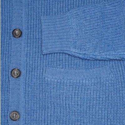 The Flat Head CL-KC001-BL-ウールニットカーディガン001-CLKC001