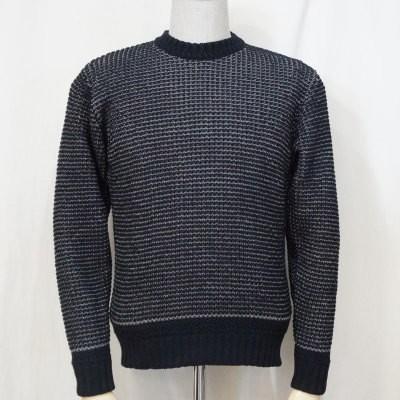CL-KT001-ブラック-クルーネックニット001-CLKT001-FLATHEAD-ニット 