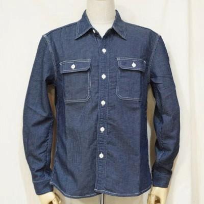 The Flat Head（フラッドヘッド） CL-SH010-NV-ピケワークシャツ010 