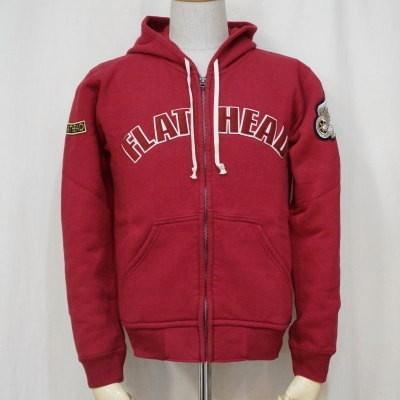 F-CZP-003-ワイン-FLAT HEAD FULL ZIP PARKA-FCZP003-FLATHEAD 