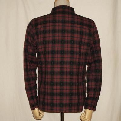 The Flat Head（フラッドヘッド） F-SCO-004L-ブラックレッド-ネイティブチェックシャツ004長袖-FSCO004L ...
