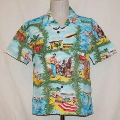 F-SHO-001S-PICTURE HAWAIIAN S/S-FSHO001S-FLATHEAD-フラットヘッド 