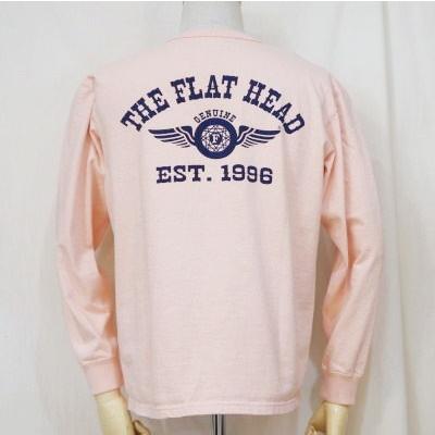 F-THCL-502-LPK-フラットヘッドTHC系ヘンリーネック長袖Tシャツ502-FTHCL502-FLATHEAD-フラットヘッドロングスリーブTシャツ-長袖Tシャツ-ロンT