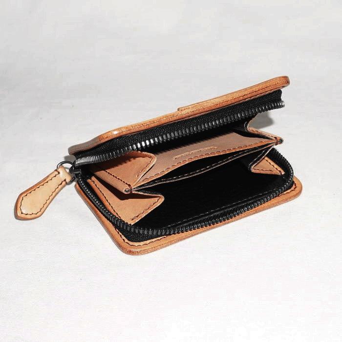 The Flat Head FN-C4Z1-4 TAN 多脂革コインケース(旧品番CC-014
