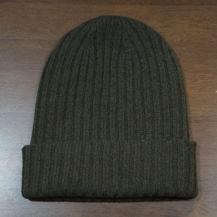 The Flat Head（フラッドヘッド） FN-HK001-OLV-ウールニットキャップ