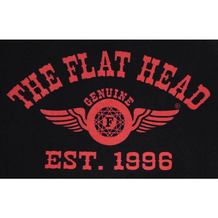 1950s THE FLAT HEAD ハーフジップスウェット S 黒茶 短丈 1950s THE FLAT HEAD ハーフジップスウェット S 黒茶 短丈