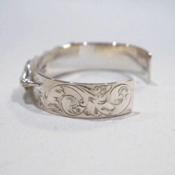 フラットヘッドターコイズサンダーバードバングルMサイズ