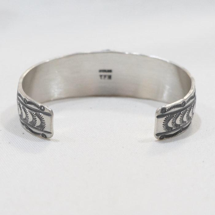 FN-JB-026 MEDICINE WHEEL STAMP BANGLE FNJB026 FLATHEAD フラットヘッド シルバー ブレスの画像