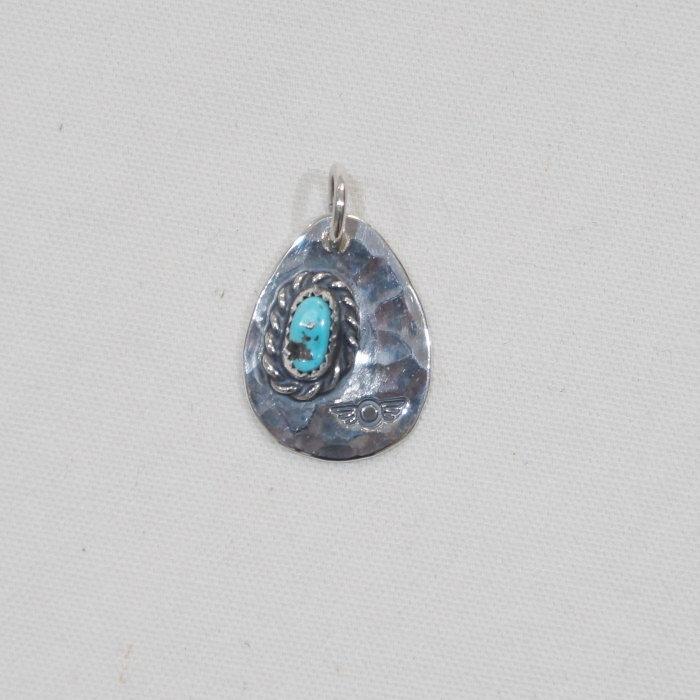 The Flat Head FN-JP-217 METAL STAMP WITH TURQUOISE FNJP217 