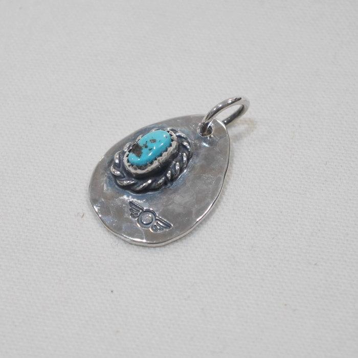 The Flat Head FN-JP-217 METAL STAMP WITH TURQUOISE FNJP217 
