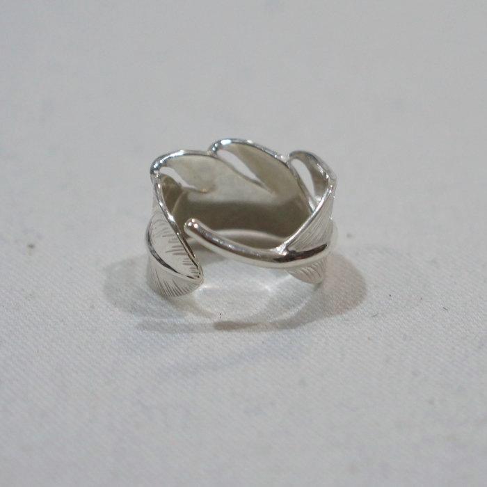 The Flat Head FN-JR-001-ラフフェザーシルバーリングSサイズ