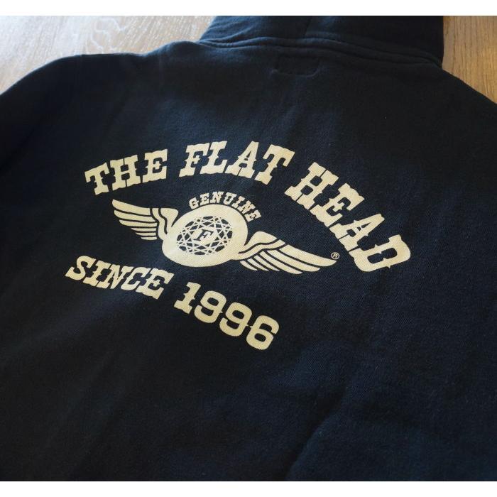 The Flat Head FN-MHZP-001-BK ハイネックスウェットパーカー