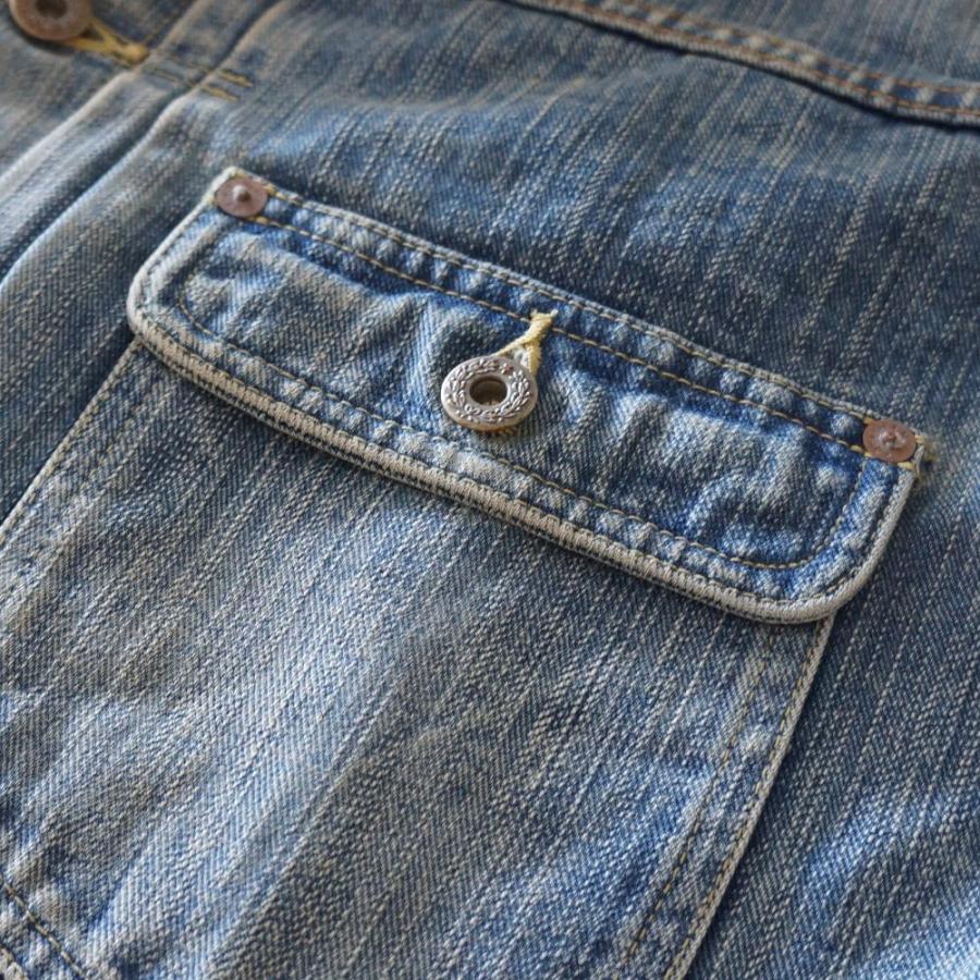 FN-OJ-D101C 14.5oz 左綾ジンバブエコットン デニムジャケット 40sモデル リアルエイジング加工 FNOJD101C FLATHEAD フラットヘッド DENIMJACKET デニムジャケッの画像