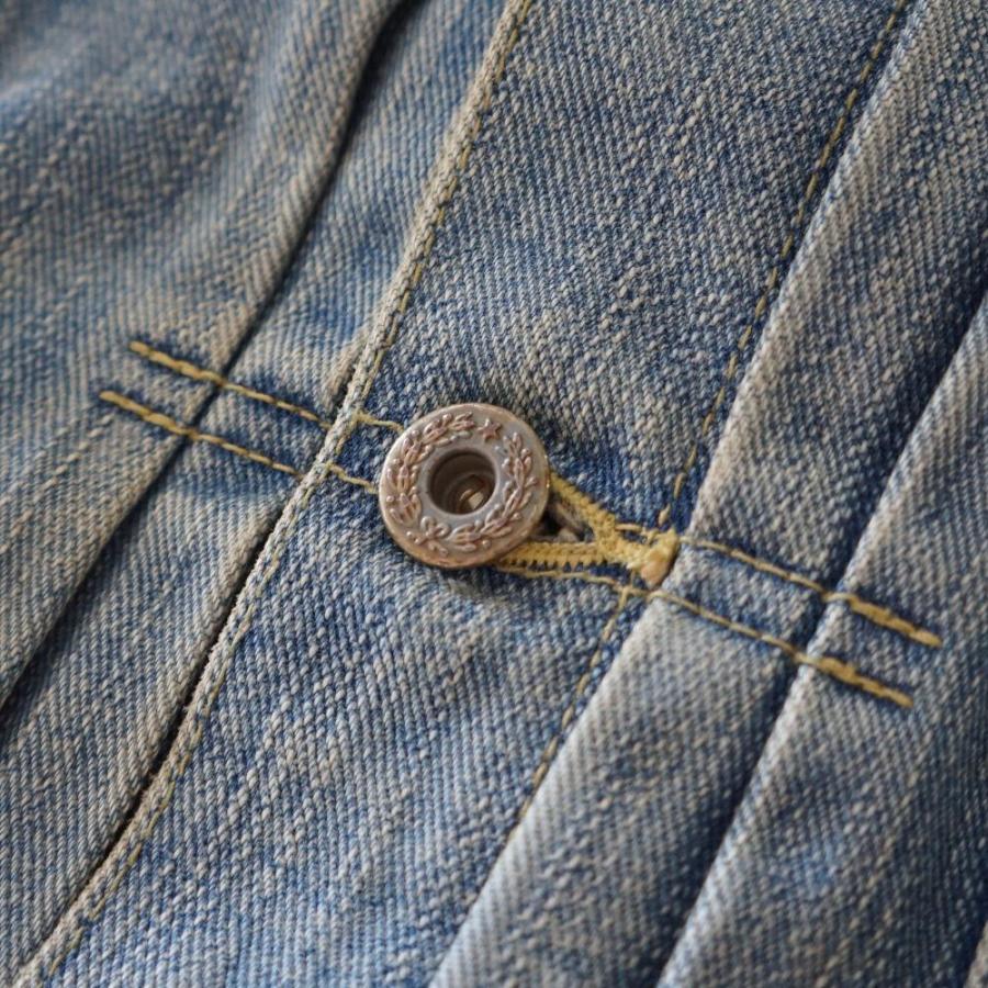 FN-OJ-D101C 14.5oz 左綾ジンバブエコットン デニムジャケット 40sモデル リアルエイジング加工 FNOJD101C FLATHEAD フラットヘッド DENIMJACKET デニムジャケッの画像