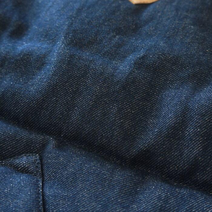 FN-OJ-DPV001 12.5oz DENIM PUFFER VEST FNOJDPV001 FLATHEAD フラットヘッド デニムベストの画像
