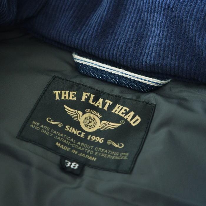 FN-OJ-DPV001 12.5oz DENIM PUFFER VEST FNOJDPV001 FLATHEAD フラットヘッド デニムベストの画像
