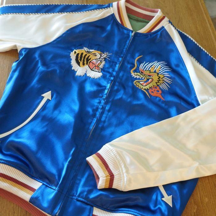 フラットヘッド 日本製 スカジャン 虎 リバーシブル サイズS 38 SV 64 フラットヘッド 日本製 スカジャン 虎 リバーシブル サイズS 38 SV 64