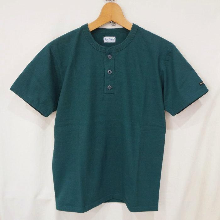 The Flat Head（フラッドヘッド） FN-TSH-002-DGRN-ヘンリーネックT 