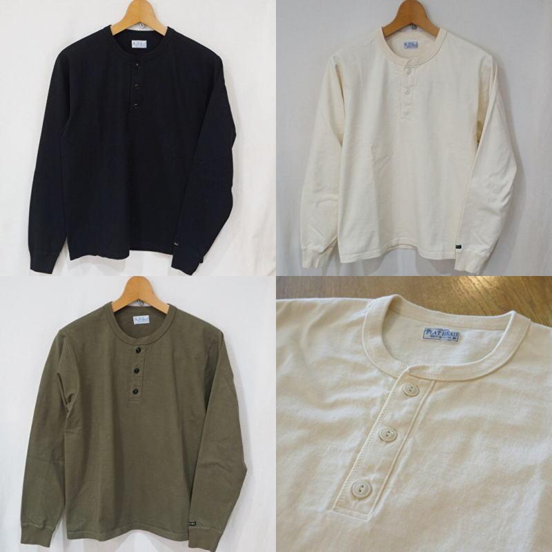 The Flat Head（フラッドヘッド） FN-TSHL-002 ヘンリーネック長袖T 