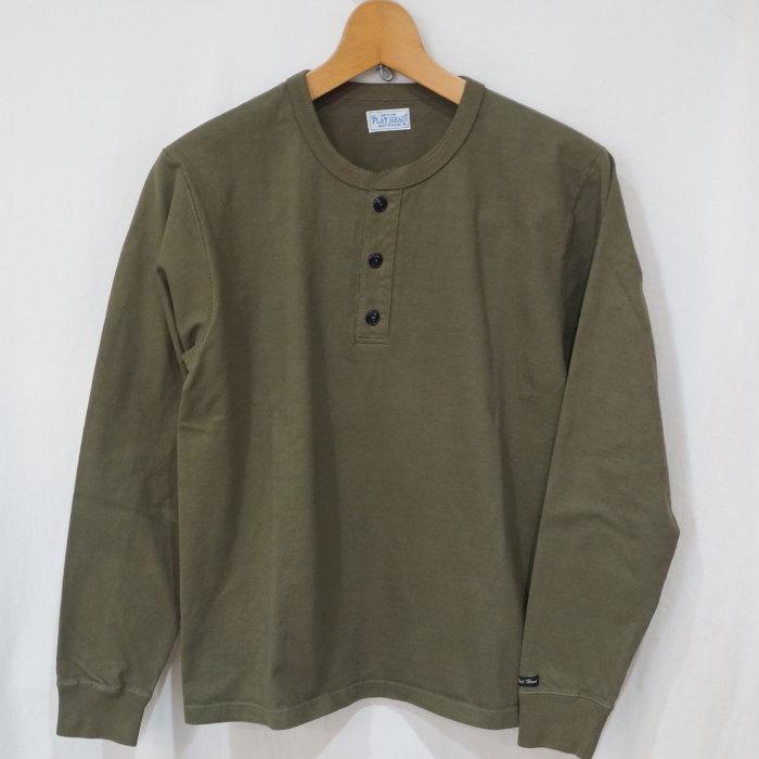 The Flat Head FN-TSHL-002 ヘンリーネック長袖Tシャツ002