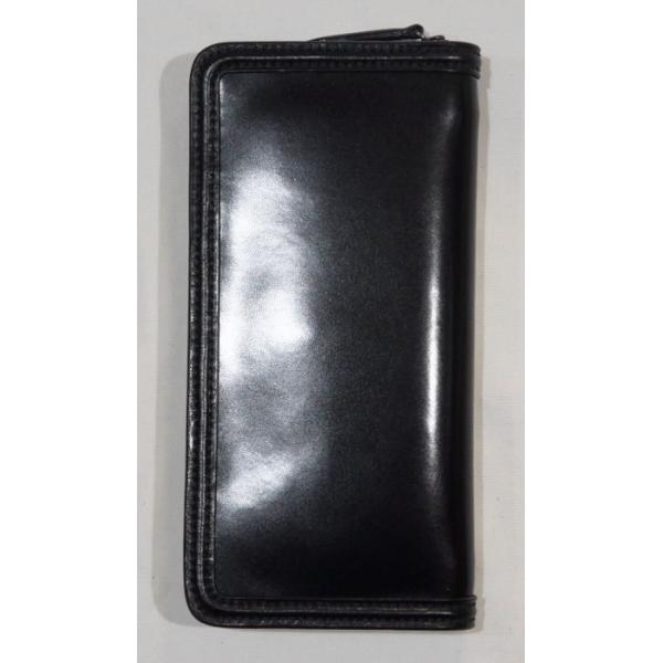 FN-WLZ1-3Z-BK-手縫いコードバンフルジップ ウォレットFNWLZ13Z(旧品番FH-WB004)-FHWB004-FLATHEAD-フラットヘッドロングウォレットの画像