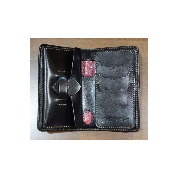 FN-WMN1-4S-BKxBKxBKxRD-多脂革ミディアムウォレットFNWMN14S(旧品番FH-WS014)-FNWMN14S-FHWS014-FLATHEAD-フラットヘッド多脂革ウォレット-STOCKBURGの画像