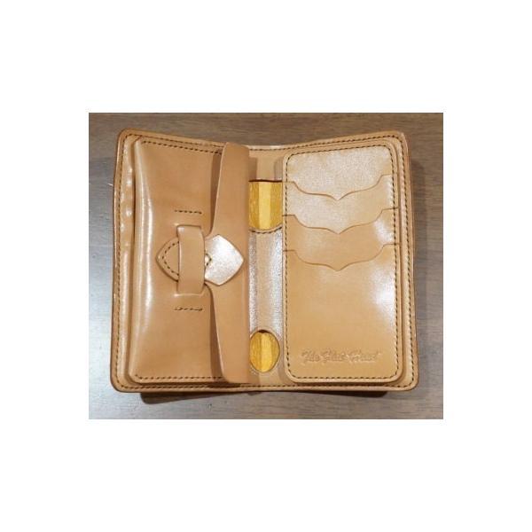 FN-WMN1-4S-TANxTANxTANxYE-多脂革ミディアムウォレットFNWMN14S(旧品番FH-WS014)-FNWMN14S-FHWS014-FLATHEAD-フラットヘッド多脂革ウォレット-STOCKBURGの画像