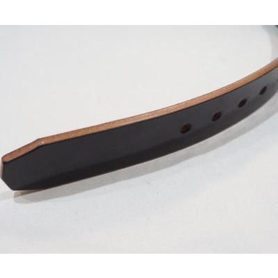 フラットヘッド レザーベルト ブラック THE FLAT HEAD ザフラットヘッド 6mm サドルレザー プレート