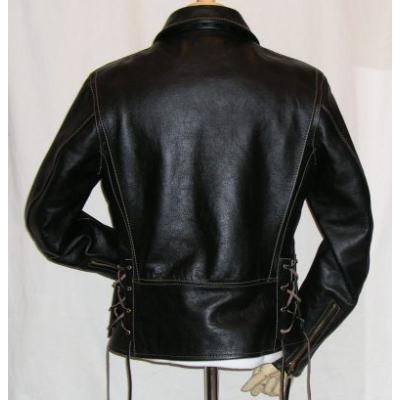 The Flat Head SRJ-01-ブラック-馬革SライダースJKT・キーホルダー付