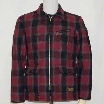 STH-70-レッド-ウールジャケット70-STH70-FLATHEAD-フラットヘッドジャケット