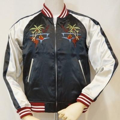 Sv 01r ブラックブルー サテンスカジャン01r Sv01r Flathead フラットヘッドサテンスカジャン スーベニールジャケット スーベニアジャケット アメカジ Fh Sv 01r Bkxbl バイカー アメカジ バイカー メンズファッション 2nd セカンド 日本からの直送