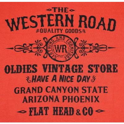 THC-117W-ライトレッド-WESTERN ROAD-THC117W-FLATHEAD-フラットヘッドTシャツ｜e2nd｜03