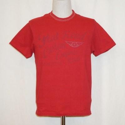 THC-179-ダークレッド-CUSTOM ENGINES CLUB-THC179-FLATHEAD-フラットヘッドTシャツ-THC系
