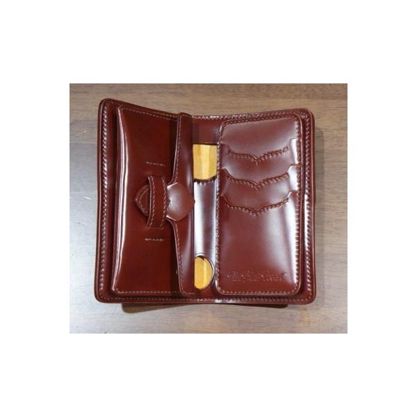 FN-WMN1-3SH-BRxBRxBRxYE-手縫いコードバンウォレットFNWMN13SH(旧品番FH-WS013)- FNWMN13SH-FHWS013-FLATHEAD-フラットヘッドコードバンウォレット-STOCKBURGの画像