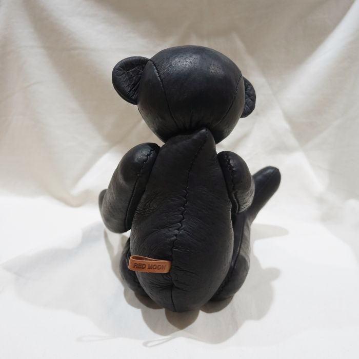 旧商品スペシャルプライス！RM-TEDDY-ブラック-ペッカリーレザーベア