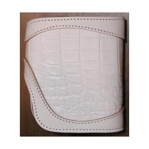 TOSP-01CD-ホワイト-クロコダイルハーフウォレット-TOSP01CD  