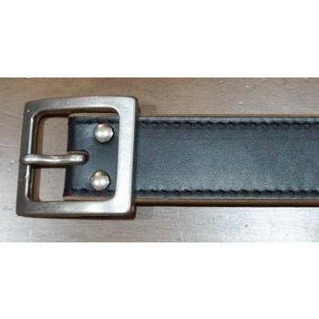 A101HS-18-BK-極厚USオイルドレザーステッチベルト18-A101HS18-SAMURAIJEANS-サムライジーンズベルトの画像