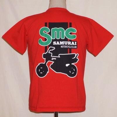 サムライジーンズ MCT17-101-レッド-サムライ二輪車倶楽部半袖Tシャツ 