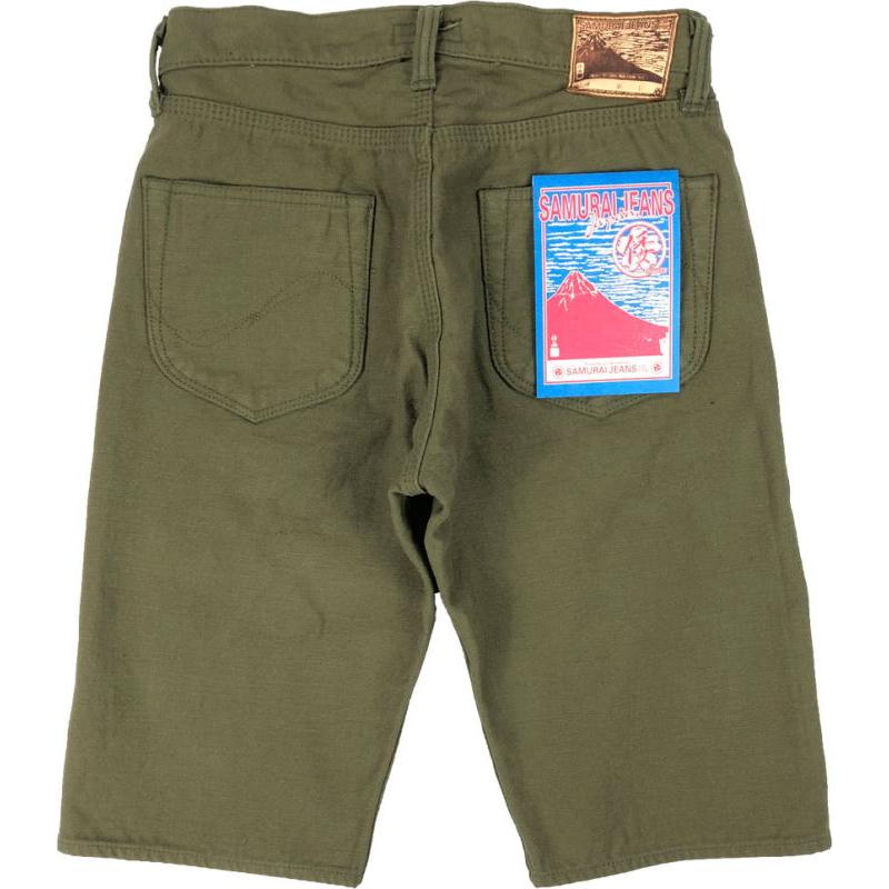 サムライジーンズ S002SP-OLV-倭モデルショートパンツ-SAMURAIJEANS