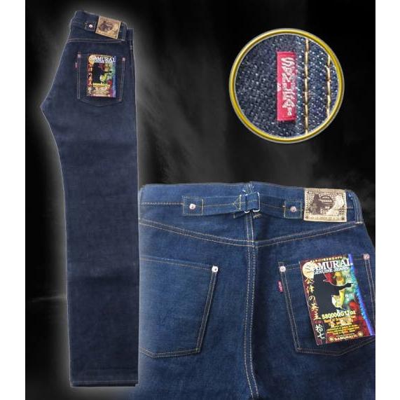 専用　17周年限定モデル サムライジーンズ インディゴ染め 刺し子 ショーツ L サムライジーンズ S8000OG17oz-会津の英主モデル17周年限定