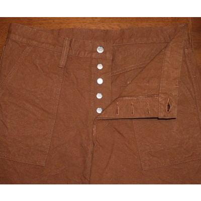 サムライジーンズ SCBSP17-HD-ブラウン-ヘビィーダックベイカー