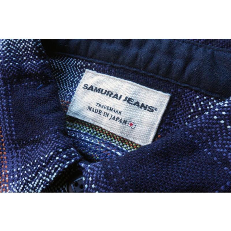 サムライジーンズ SIN22-02-IDxWH ロープインディゴヘビィーネルワーク