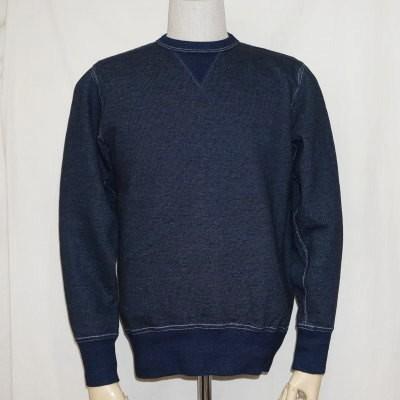 サムライジーンズ 両Vスウェット トレーナー フリーダムスリーブ 灰黒