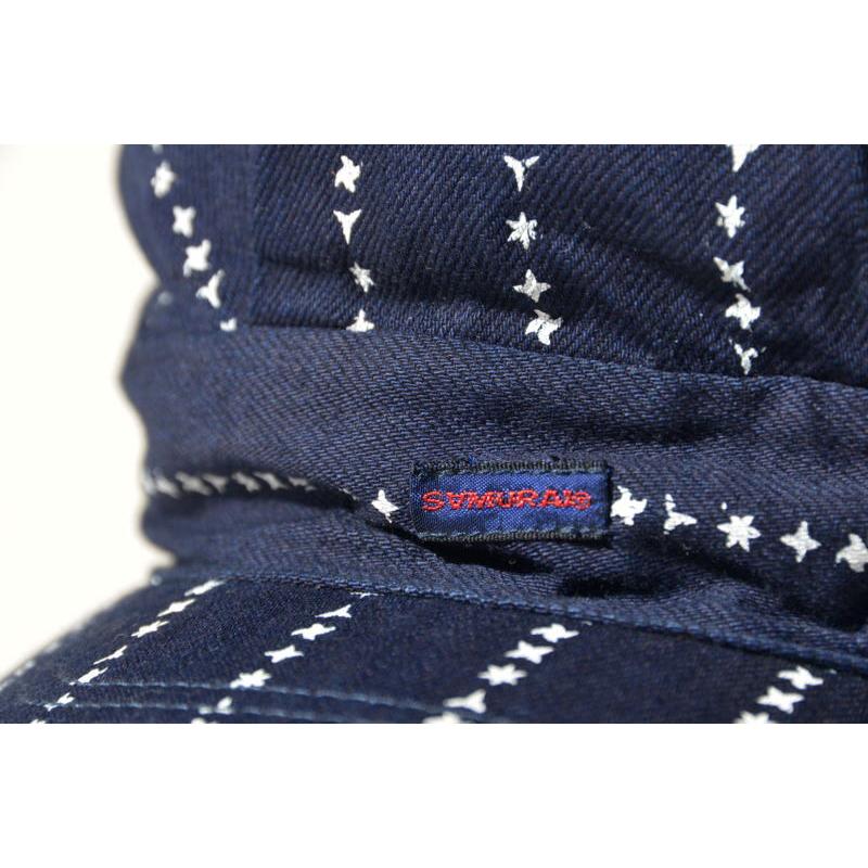 サムライジーンズ デニム × レザー キャスケット ワークキャップ 帽子 楽天市場】SAMURAI JEANS サムライジーンズ Cap 17oz 零モデル