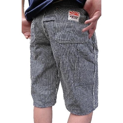 SM155DX-HC-ヒッコリーペインターショートパンツ-SM155DXHC-SAMURAIJEANS-サムライジーンズデニムジーンズ・サムライ自動車倶楽部デニムジーンズ-ハーフパンツ-｜e2nd｜03