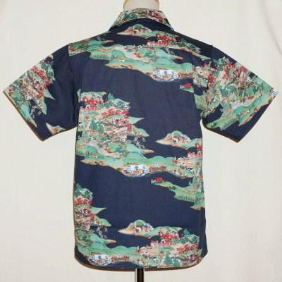 SSA17-01-ネイビー-関ヶ原オープンシャツ17-01-SSA1701-SAMURAIJEANS  