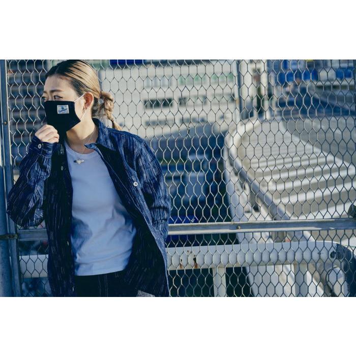 SSS21-IK-藍シマ-藍市松絣ワークシャツ21-IK-SSS21IK-SAMURAIJEANS-サムライジーンズシャツ-長袖シャツ IK 藍シマ 藍市松絣ワークシャツ21 SAMURAIJEANS